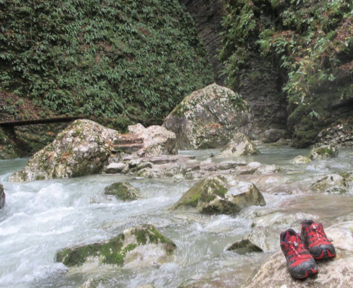 Hobbits on the loose at Kozjak Falls!