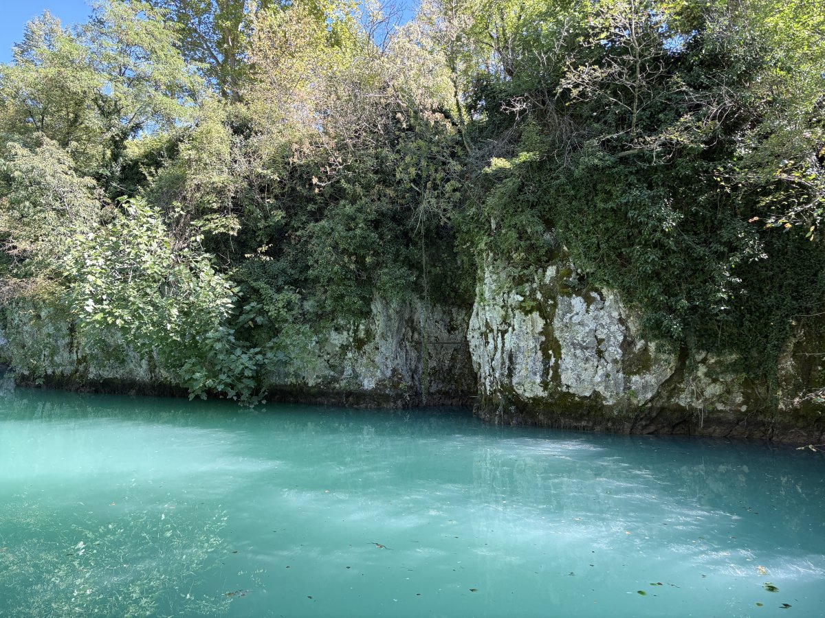 Look out for limestone cliffs, waterfalls and river birds along the journey..