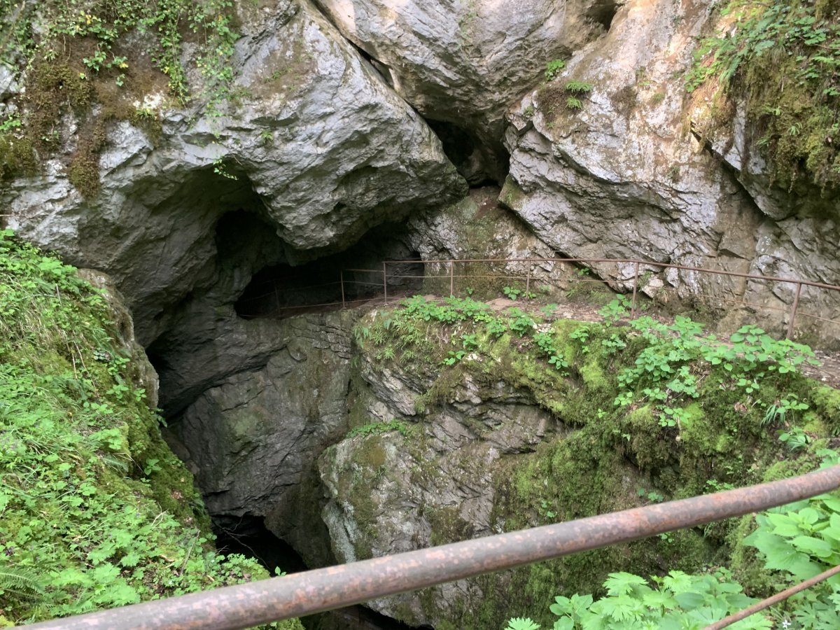 Wow, what an entrance to a cave..