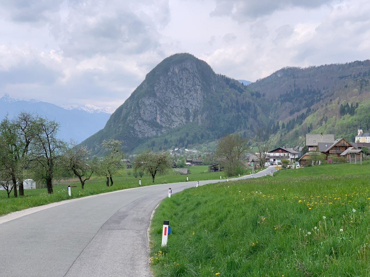 You only get to see this Waina Pichu lookalike mountain if you take the side valley road from Bled to Bohinj.. You only get to see this Waina Pichu lookalike mountain if you take the side valley road from Bled to Bohinj..