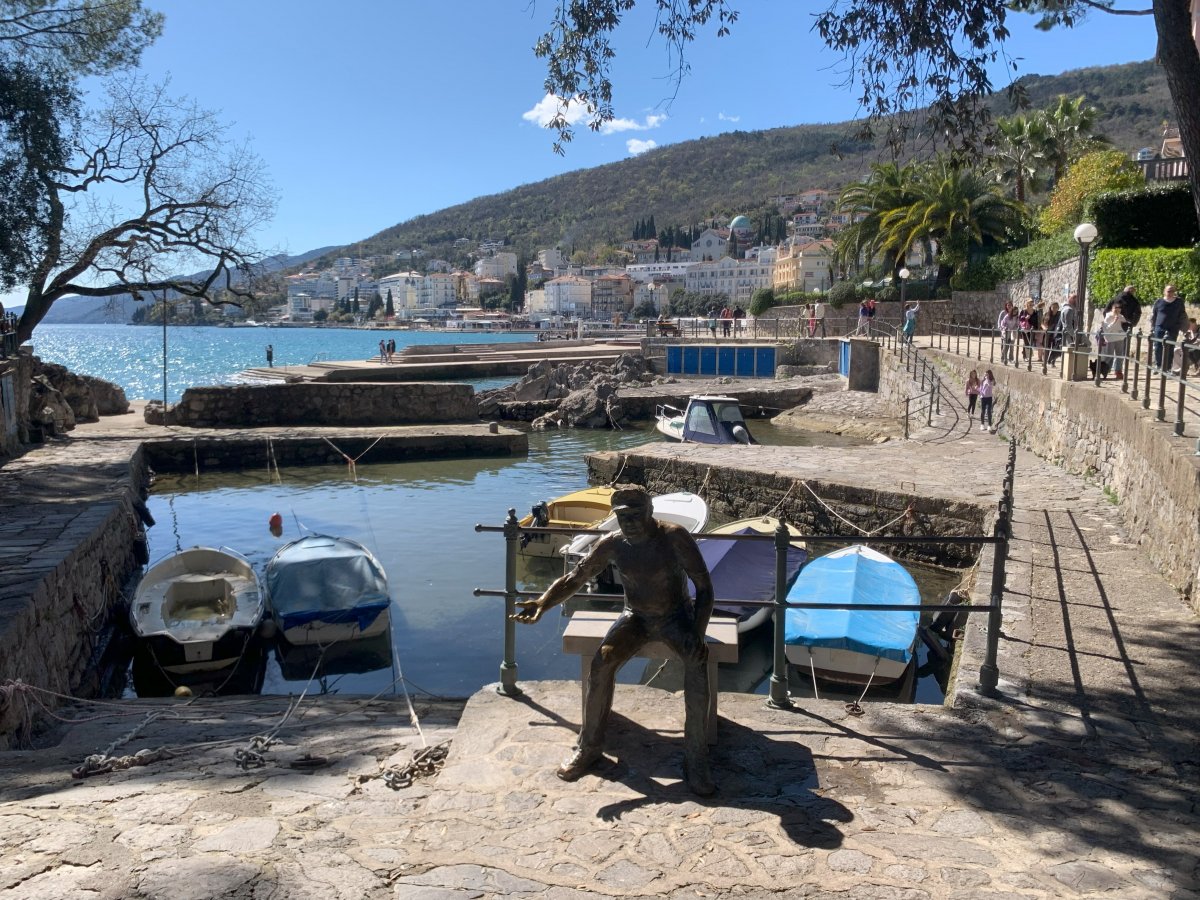 meeting the locals in the heart of Opatija..