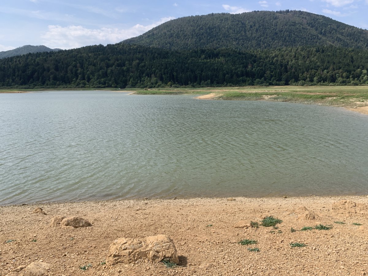 Would you have guessed in a million years there is a beach in the centre of Cerknica Disappearing lake..
