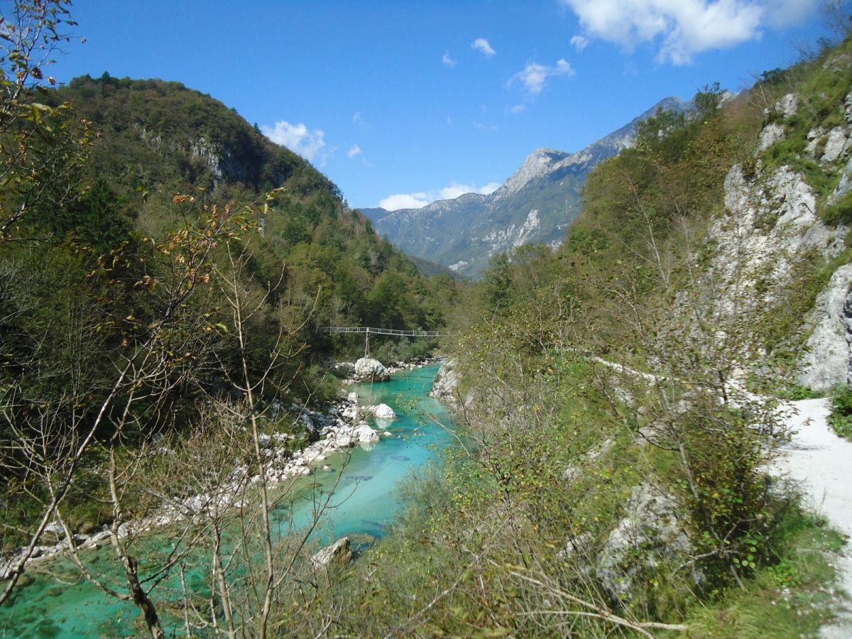iconic view of the Soca valley.. iconic view of the Soca valley..