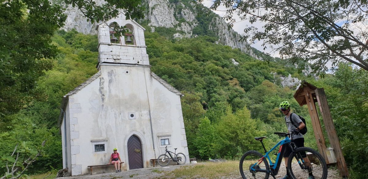 we came round a bend in the forest and saw this church.. how good can it get?