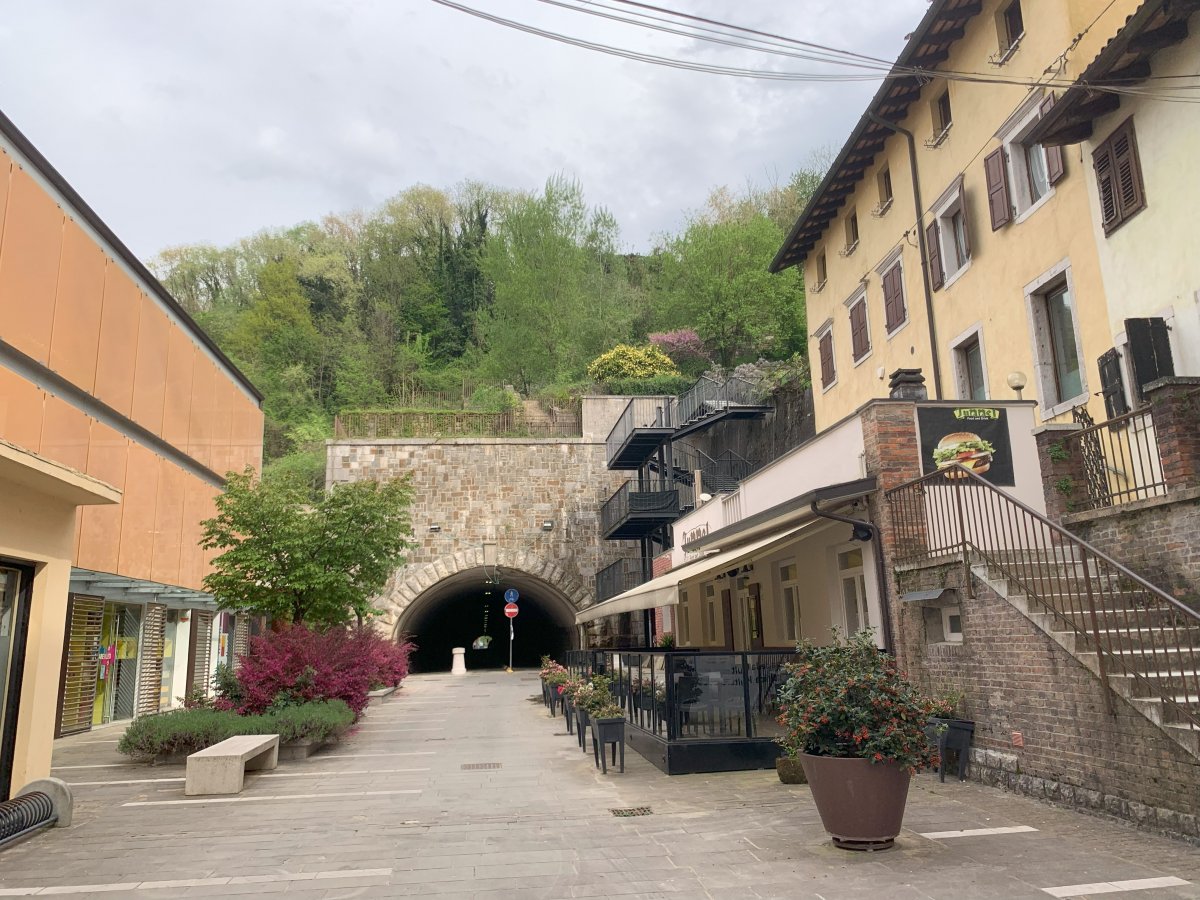 This tunnel leads from a very handy to know about car park into the town central square.. This tunnel leads from a very handy to know about car park into the town central square..