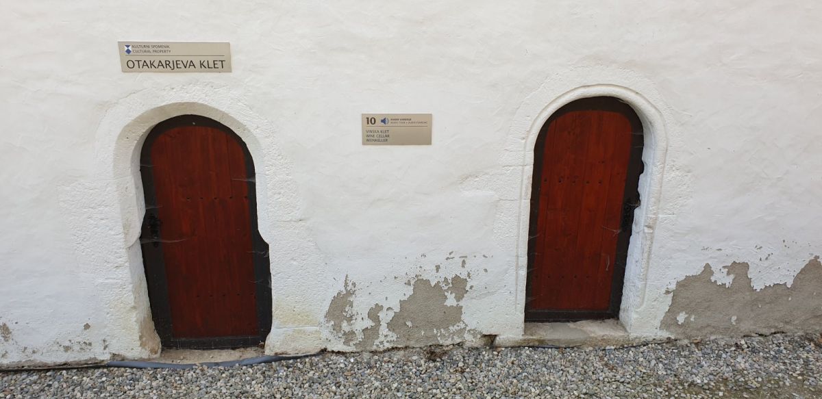 each new number on the audio guide is marked clearly, this is the wine cellar for the local 