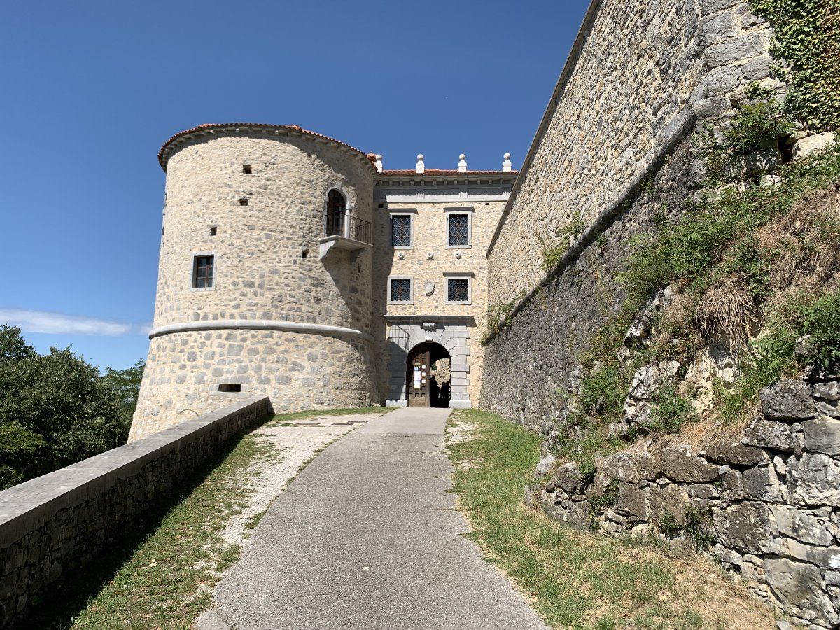 impressively restored Gatehouse tower entrance to the castle..