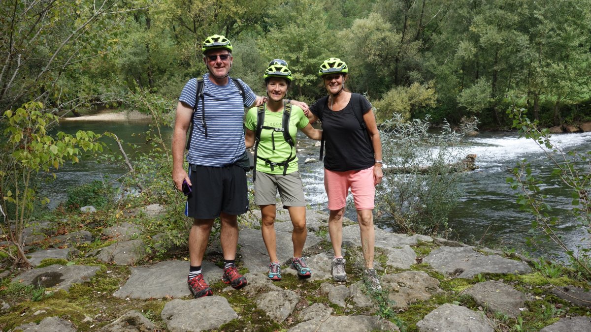 Hike or bike by the Vipava river and jump in too if you want!