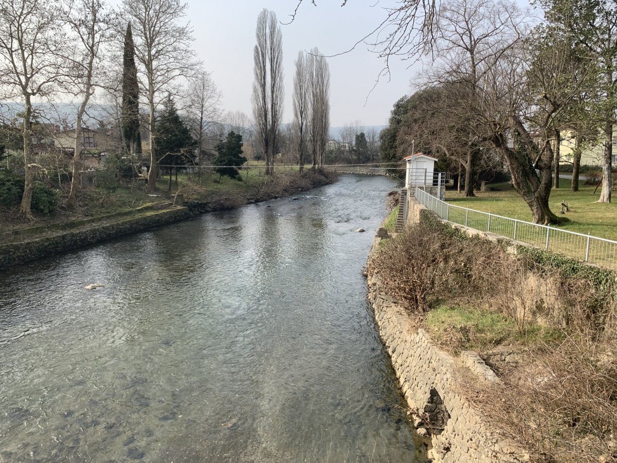 Miren is where the Vipava river leaves Green Slovenia to enter Italy and join the Soca Isonzo river..