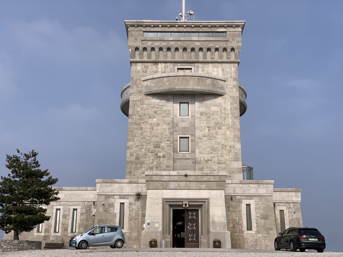 Cerje Tower WW1 museum with formidable view over the Vipava Valley..