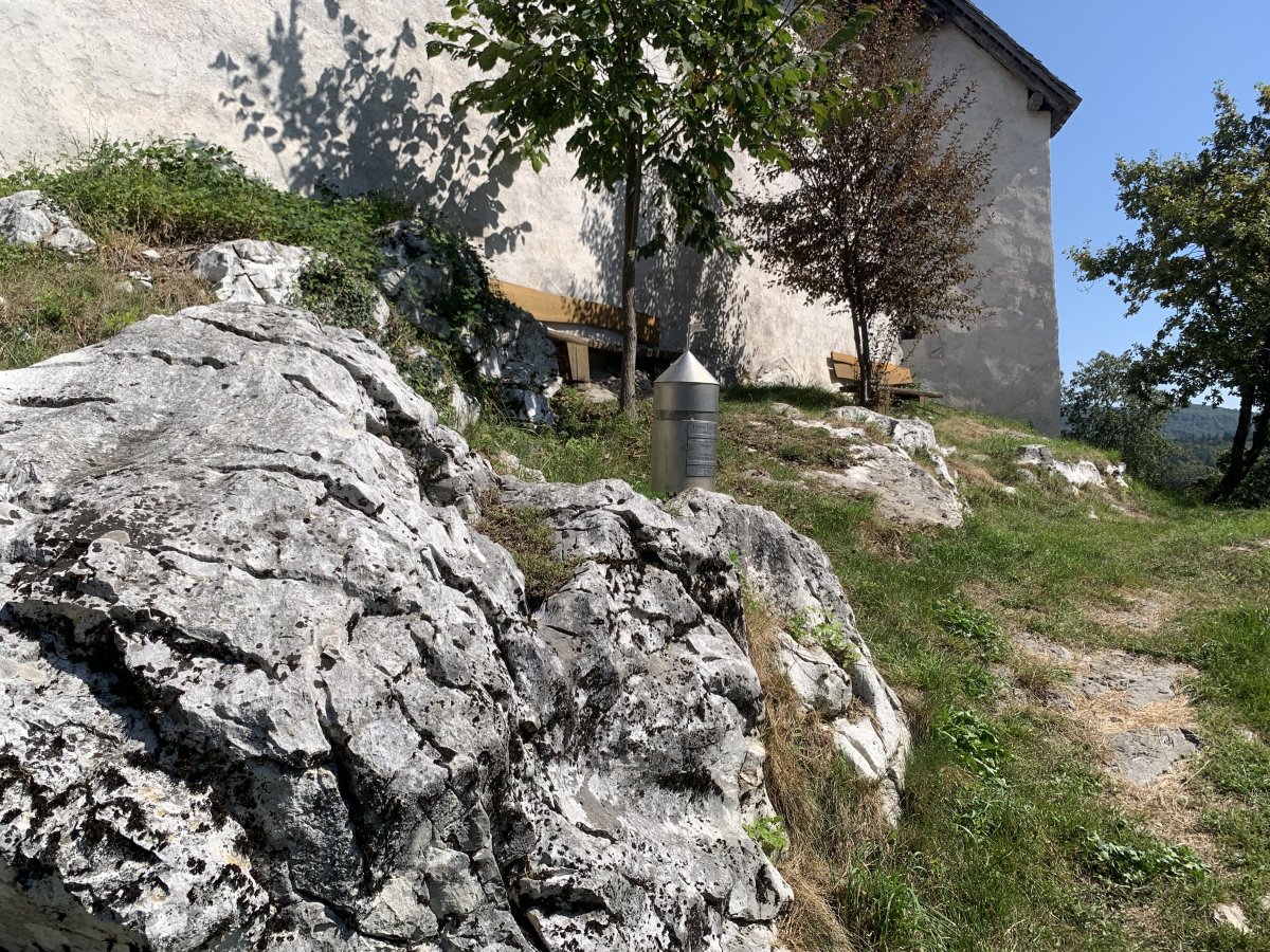 This metal space rocket thingy is one of about half a dozen replicas dotted around the country.. the original is on top of Triglav, Slovenia's highest mountain..