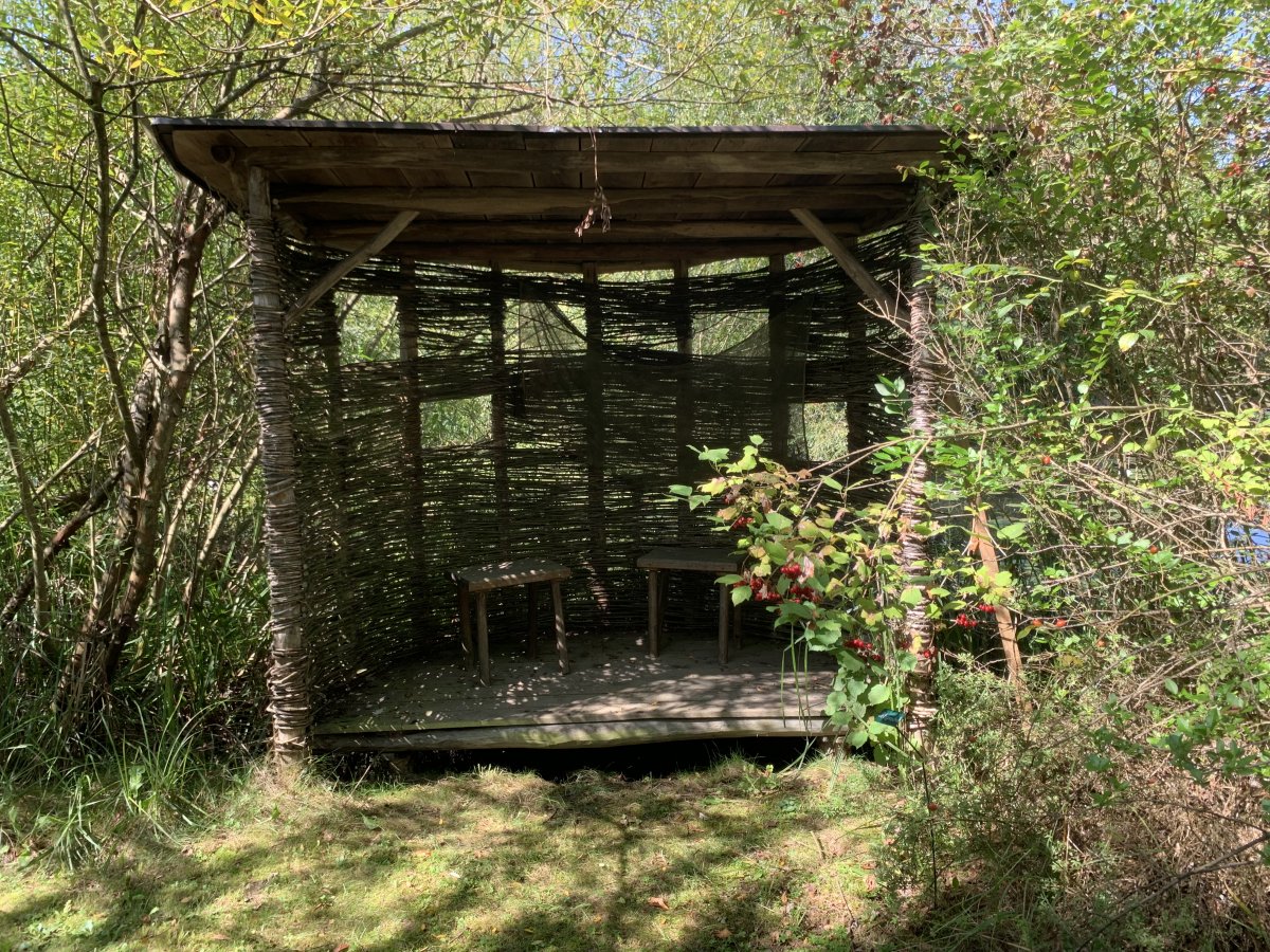 Lots and lots of different hides for bird watching in all shapes and sizes..