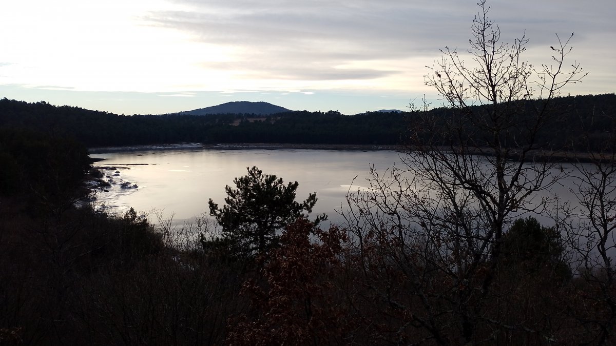 high up on the other side of the lake.. high up on the other side of the lake..
