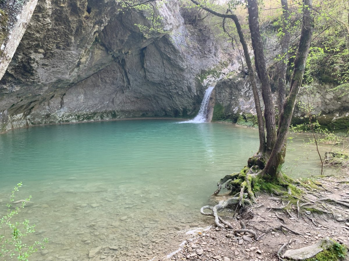 the last mini Falls along the smaller Draga river..