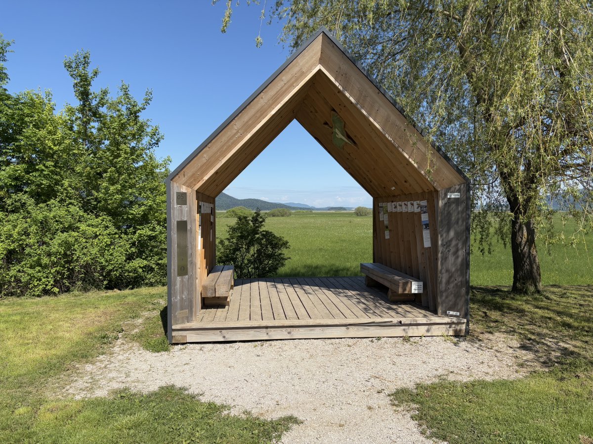 This wooden hut is what could be described as the 