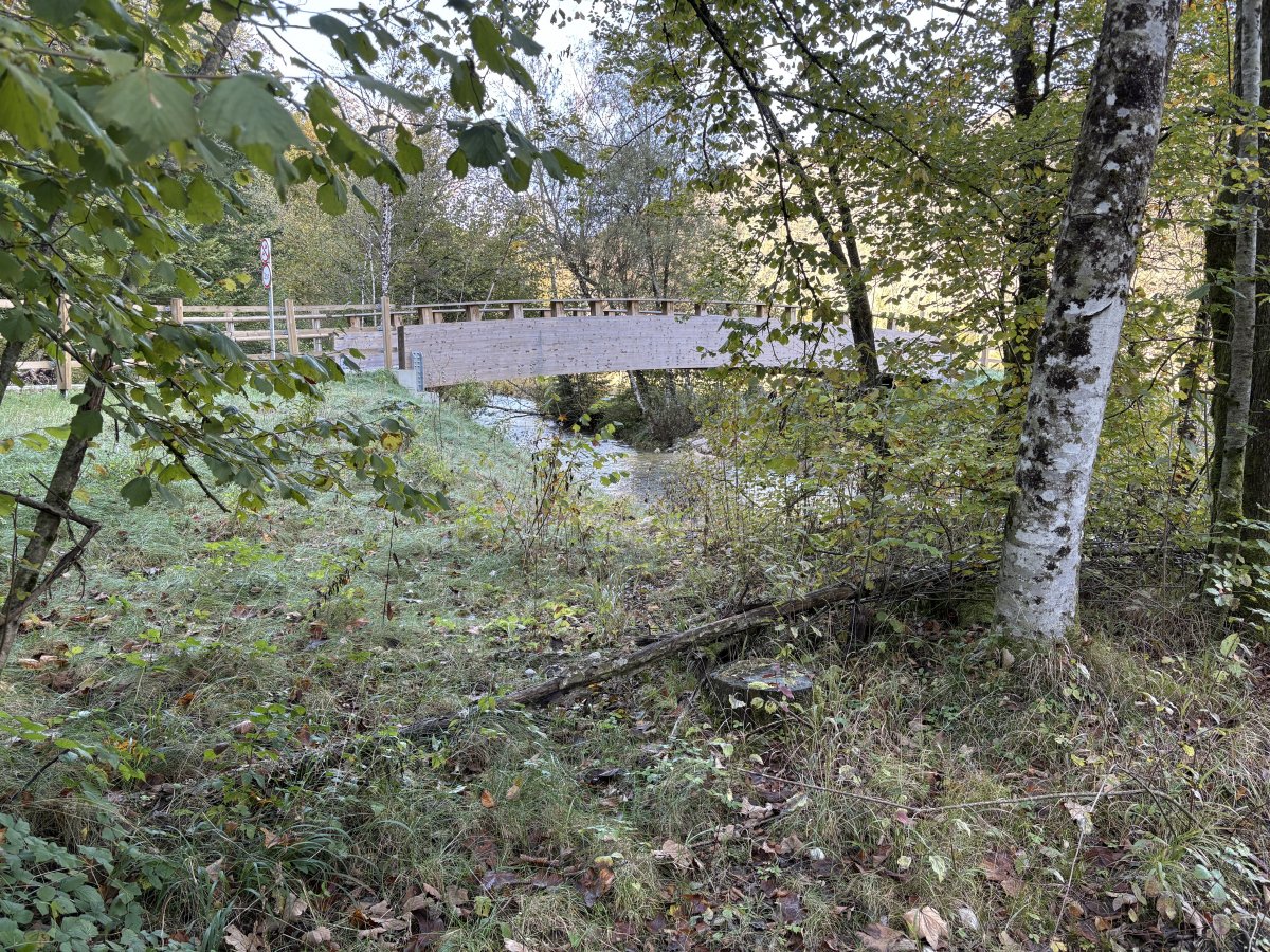 This new wooden bridge crosses the tributary river and you are not far from Little Storm now.. This new wooden bridge crosses the tributary river and you are not far from Little Storm now..
